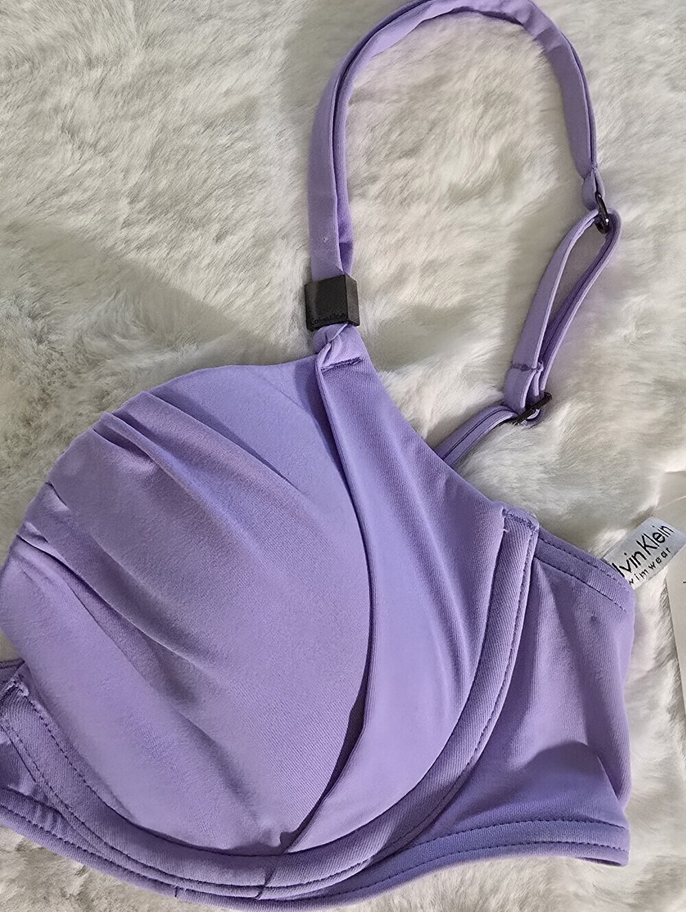 Calvin Klein Lavender Rauched Underwire Bikini Top - Picture 4 of 10